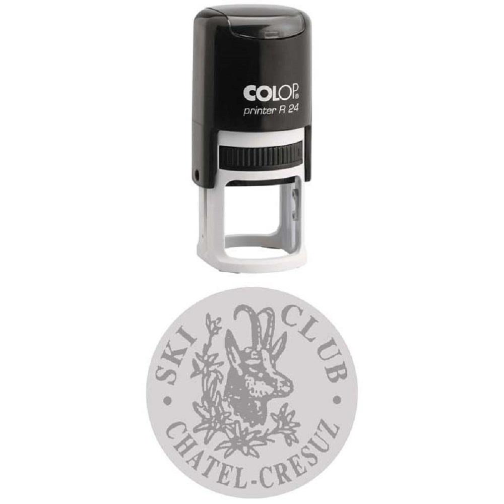 Colop R24 Round Black 24mm Diameter